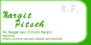 margit pitsch business card